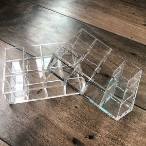 Two Pack Clear Acrylic Lipstick Holders
